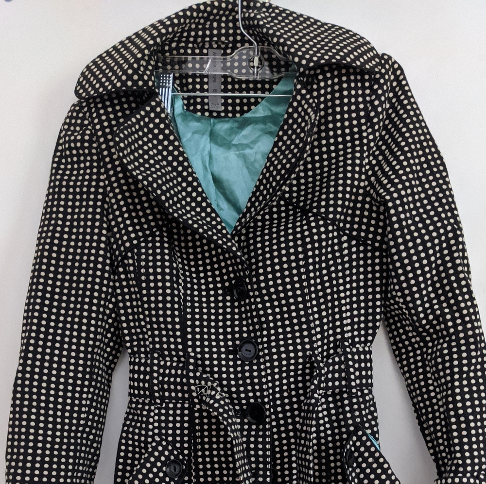 Black and white coat
